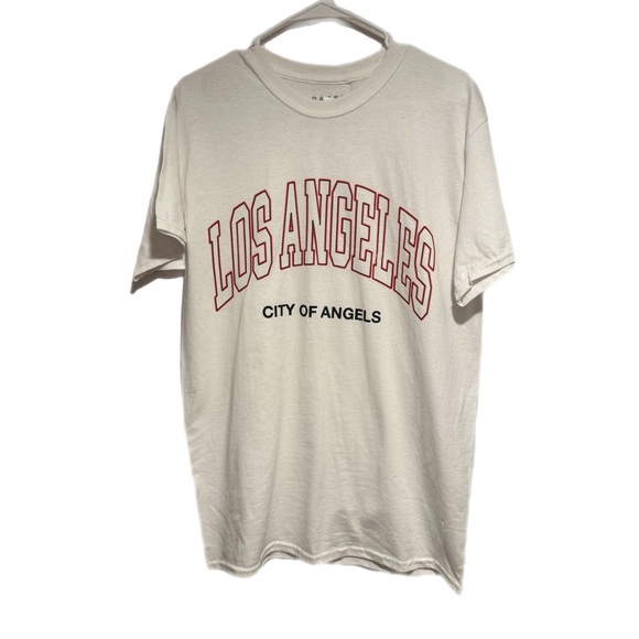 NWT PacSun White Short Sleeve Tee Los Angeles Design - Picture 1 of 3